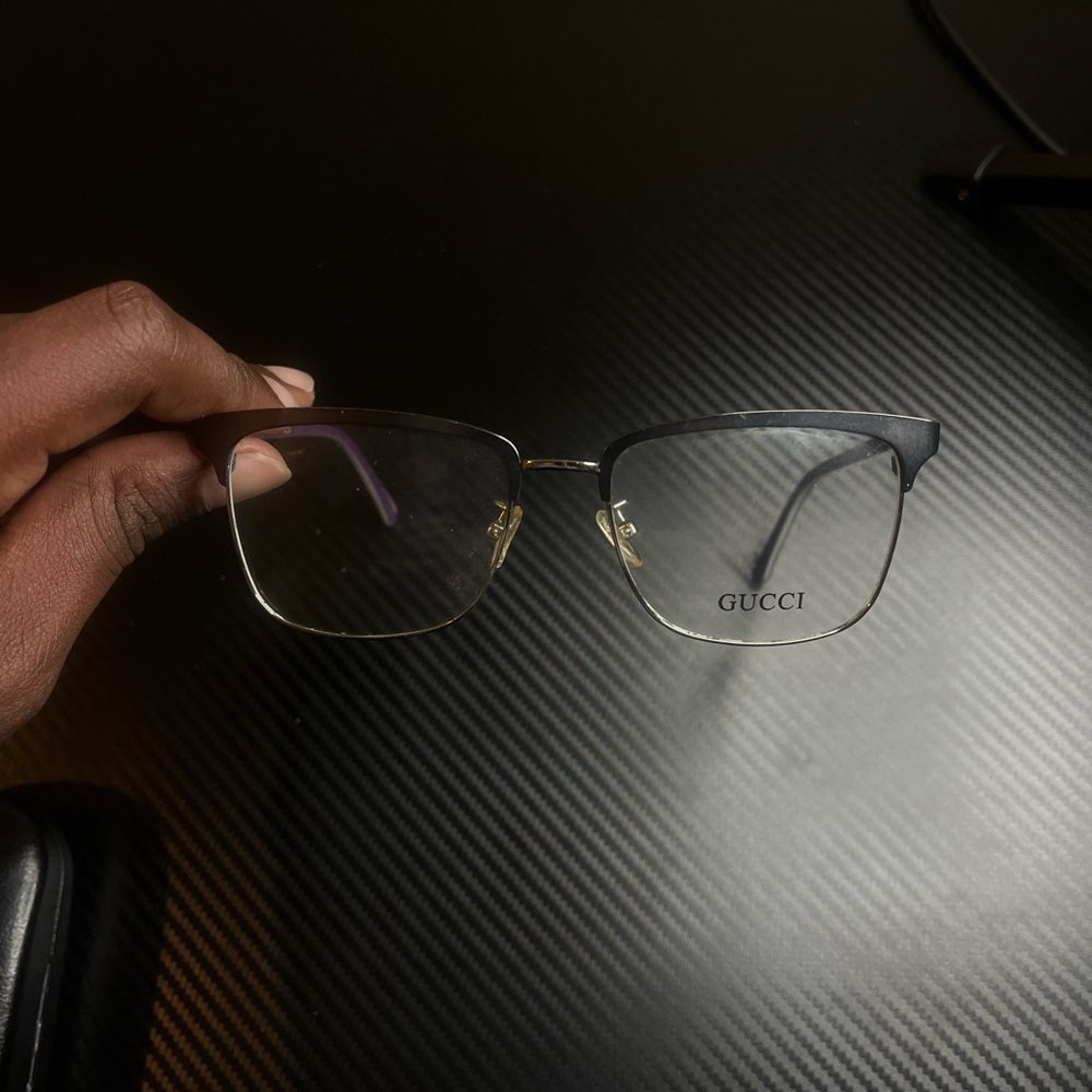 Gucci Black and Gold Men's Glasses